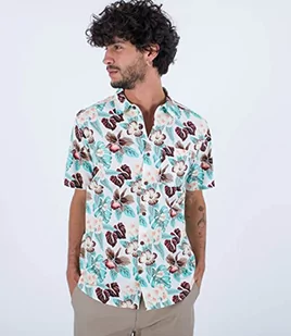 Hurley One and Only Lido Stretch S/S Koszula męska - Koszule męskie - miniaturka - grafika 1