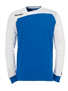 Bluzy męskie - Kempa Emotion męska bluza treningowa niebieski niebieski/biały 3XL - grafika 1