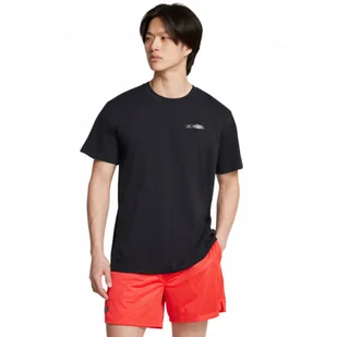 Męski t-shirt z nadrukiem Under Armour UA HW Armour Label SS - czarny - UNDER ARMOUR - Koszulki sportowe męskie - miniaturka - grafika 1