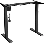 Pozostałe meble ogrodowe - Ergo Office Biurko elektryczne regulacja wys. Ergo Office, max wys 123cm, max - 70 kg, bez blatu do pracy stojąco siedzącej, czarne, ER-403B - miniaturka - grafika 1