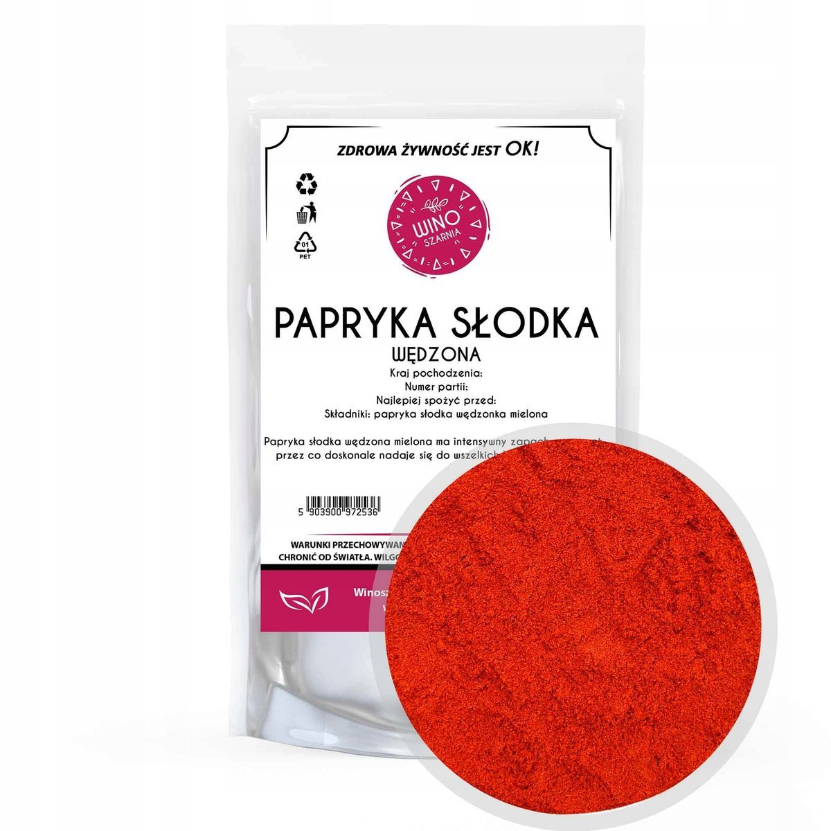 Papryka słodka wędzona mielona 500g Hiszpania