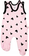 Śpiochy dla niemowląt - ŚPIOCHY Śpioszki bawełniane MYSZKA RÓŻ 56 KLEKLE - miniaturka - grafika 1
