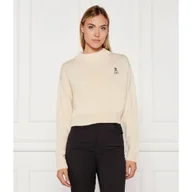 Swetry damskie - Patrizia Pepe Sweter Cropped Fit z dodatkiem wełny - miniaturka - grafika 1