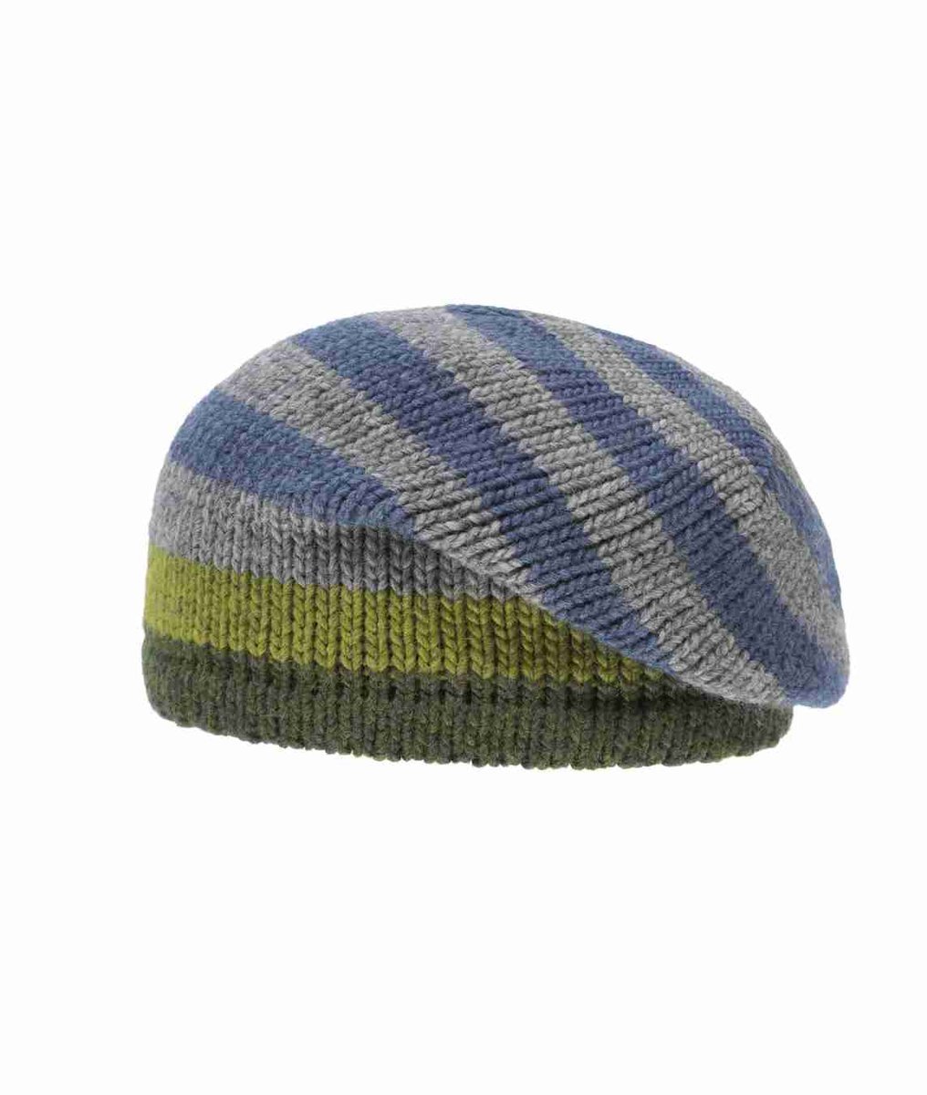 Czapka chłopięca, szara, paski, Döll