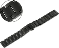 Akcesoria do smartwatchy - Pacific Czarna stalowa bransoleta do zegarka 22 mm PACIFIC - miniaturka - grafika 1