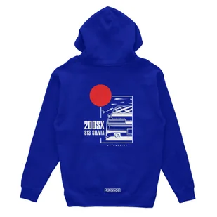Bluza z kapturem Nissan 200SX S13 JDM niebieska-XL - Odzież do sportów motorowych - miniaturka - grafika 1