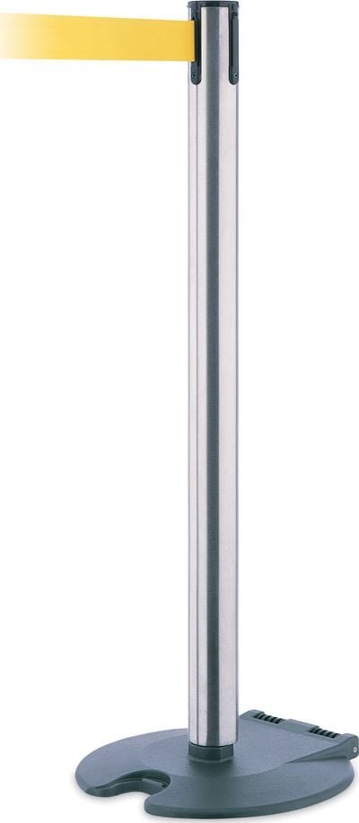 Tensator Pachołek jezdny/słupek Rollabarrier z rozwijaną taśmą odgradzającą, stal nierdzewna szczotkowana brak