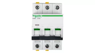 Schneider Electric Wyłącznik nadprądowy trójbiegunowy C 63A iC60N A9F04363 - Bezpieczniki elektryczne - miniaturka - grafika 1