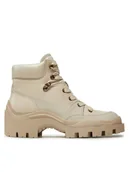 Botki damskie - Guess Botki Yia FLFYIA ELE10 Beżowy - miniaturka - grafika 1