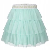 Spódnice - Spódnica spódniczka elegancka tiulowa falbany 164 - miniaturka - grafika 1