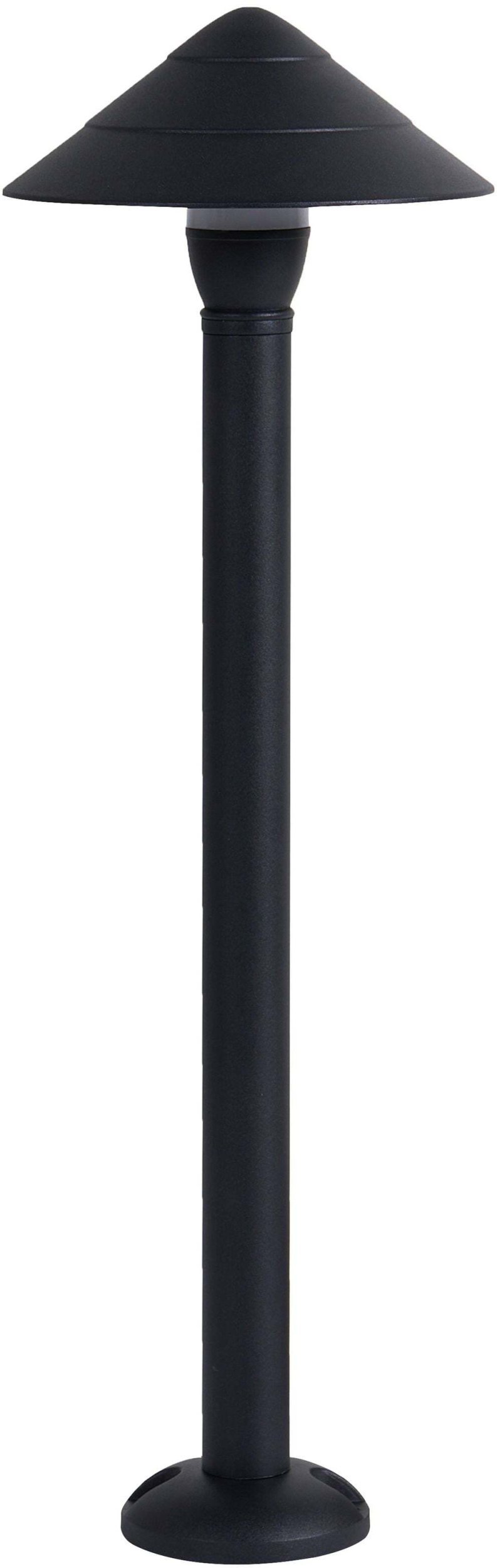 Beliani Lampa ogrodowa słupek LED GAIA Czarny