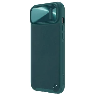 Nillkin CamShield Leather S Case etui iPhone 14 pokrowiec z osłoną na aparat zielone - Etui i futerały do telefonów - miniaturka - grafika 3