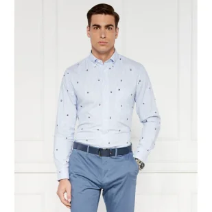 Tommy Hilfiger Koszula FIL COUPE GLOBAL | Regular Fit - Koszule męskie - miniaturka - grafika 1
