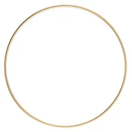 Wyposażenie pokoiku dziecięcego - [000117] Obręcz metalowa baza do łapacza snów 25cm złota - miniaturka - grafika 1