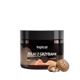 Żelki z grzybami / adaptogenami Soplówka Jeżowata (Lion’s mane) Shiitake Reishi – 7200MG – Topical - Suplementy naturalne Żelki z grzybami / adaptogenami Soplówka Jeżowata (Lion’s mane) Shiitake Reishi – 7200MG – Topical - Suplementy naturalne - miniaturka - grafika 1