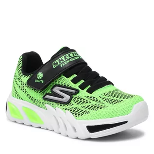 Sneakersy damskie - SKECHERS Sneakersy Vorlo 400137L/LMBK Lime/Black - grafika 1