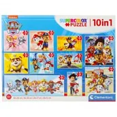 Puzzle - Clementoni Puzzle 10w1 Super Kolor Psi Patrol - - miniaturka - grafika 1