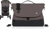 Torby i organizery dla mam - UNIWERSALNA WODOODPORNA POJEMNA TORBA DO WÓZKA EURO-CART CORSO CROX TAUPE - miniaturka - grafika 1
