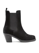 Botki damskie - Simple Botki SL-36-02-000064 Czarny - miniaturka - grafika 1