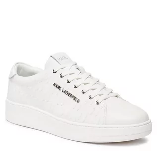 Półbuty męskie - Sneakersy KARL LAGERFELD KL51549A White Lthr/Mono 01W - grafika 1