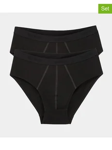 Sloggi Slipy (2 pary) w kolorze czarnym - Majtki męskie - miniaturka - grafika 1