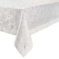 Obrusy i serwetki - Obrus biały 140 x 220 cm żakardowy NINA - miniaturka - grafika 1