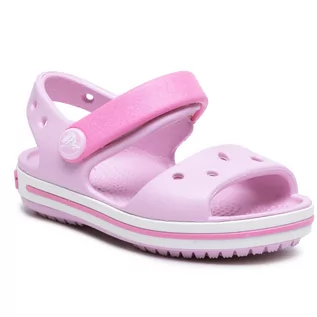 Sandały damskie - Crocs Sandały Crocband Sandal Kids 12856 Ballerina Pink - grafika 1