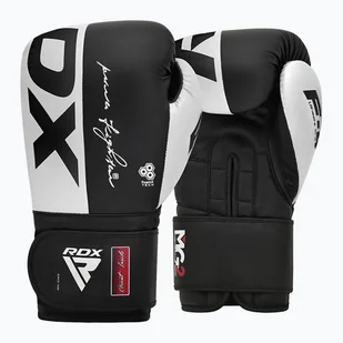 Rękawice bokserskie RDX REX F4 biało-czarne BGR-F4B-10OZ  16 oz - Rękawice bokserskie - miniaturka - grafika 1