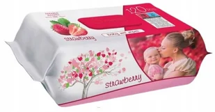 Sleepy Baby Wet Wipes Strawberry 120szt chusteczki nawilżane dla dzieci truskawkowe - Chusteczki nawilżane - miniaturka - grafika 1