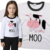 Piżamy dla dziewczynek - Piżama dziecięca Słodka Krowa Krówka Moo 86/92 - VoloDonum - miniaturka - grafika 1