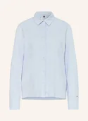 Koszule damskie - Tommy Hilfiger Koszula Z Dżerseju blau - TOMMY HILFIGER - miniaturka - grafika 1