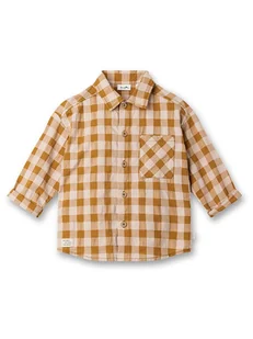 Sanetta Kidswear Koszula w kolorze musztardowo-kremowym - Kaftaniki dla niemowląt - miniaturka - grafika 1