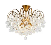 Lampy sufitowe - Brilagi - Żyrandol natynkowy CRYSTAL 6xE14/60W/230V brąz - miniaturka - grafika 1