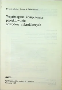 Wspomagane komputerem projektowanie obwodów mikrofalowych - Systemy operacyjne i oprogramowanie - miniaturka - grafika 1