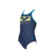 Stroje kąpielowe dla dziewczynek - G Scratchy Jr One Piece 116 (6-7) Navy - miniaturka - grafika 1