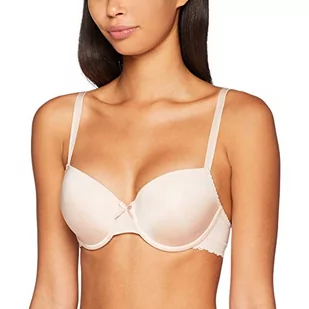 s.Oliver Damski biustonosz z gładkimi miseczkami i koronkowym obszyciem, beżowy (Nude 4620), 70B - Biustonosze - miniaturka - grafika 1