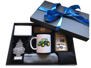 Zestaw prezent kubek box dla rolnika kierowcy JOHN DEER gadżety traktor - Akcesoria motoryzacyjne - miniaturka - grafika 1