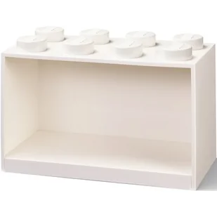 Lego Półka Klocek 8 Biały 41151735 - Pojemniki na zabawki - miniaturka - grafika 1