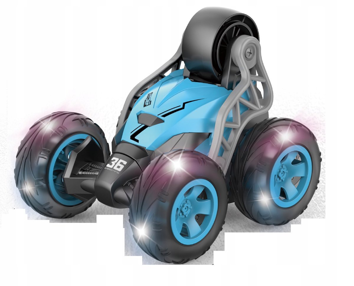 AUTO ZDALNIE STEROWANE OBRACA SIĘ WOKÓŁ WŁASNEJ OSI ŚWIATŁO