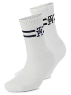 Skarpetki damskie - Tommy Hilfiger Skarpety w 2-paku Kobiety Bawełna biały|srebrny jednolity, 35-38 - miniaturka - grafika 1