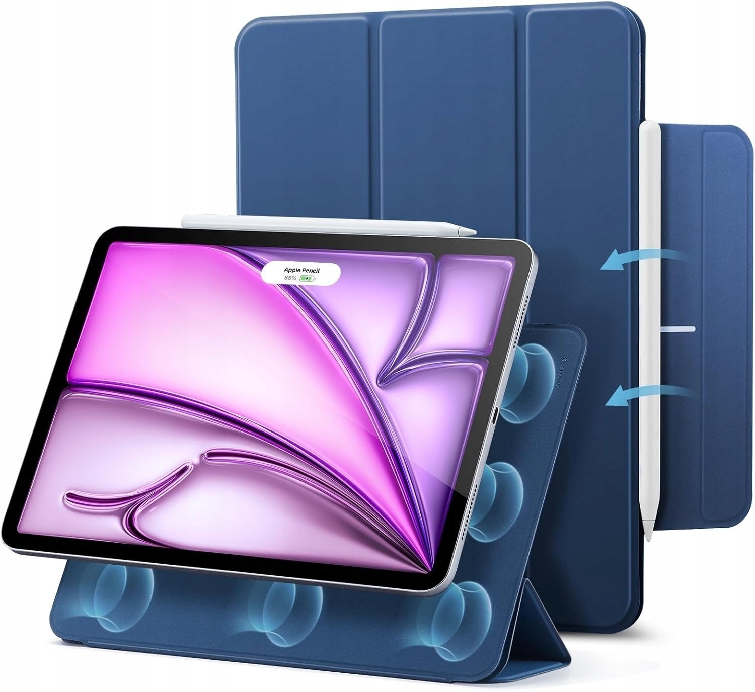 Etui na tablet ESR ESR REBOUND MAGNETIC IPAD AIR 10.9” 4 / 5 / 2020-2022 / 11” 6 / 7 / 8 / 2024-2026 NAVY BLUE