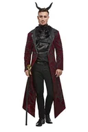 Moda i Uroda OUTLET - Smiffys 63048L Deluxe kostium diabelski, dla dorosłych, czerwony, L - rozmiar 12-44" - miniaturka - grafika 1