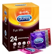 Prezerwatywy - Durex Durex prezerwatywy Fun Mix lateksowe 24 szt - miniaturka - grafika 1