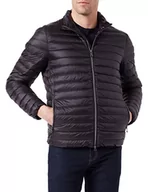 Kurtki męskie - Geox Męska kurtka M Warrens, czarna, 48, czarny, 48 - miniaturka - grafika 1