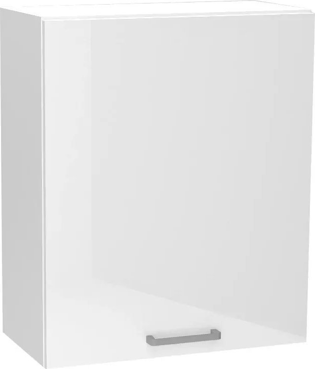 Elior Biała skandynawska szafka kuchenna górna - Elora 24X 60 cm połysk