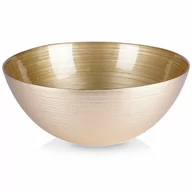 Miski i półmiski - Miska misa szklana do sałatek złota okrągła 28 cm 3,6 l kod: O-139262 - miniaturka - grafika 1