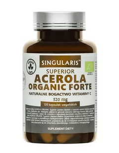 SINGULARIS SINGULARIS SUPERIOR ACEROLA ORGANIC FORTE 520 mg 120 kaps - Suplementy naturalne - miniaturka - grafika 1