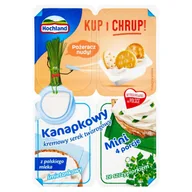 Szybkie dania obiadowe - Hochland Kanapkowy Mini Śmietankowy + Ze Szczypiorkiem 120 G - miniaturka - grafika 1