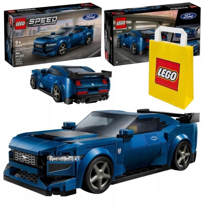 PREZENT DLA DZIECI LEGO SPEED CHAMPIONS FORD MUSTANG DARK HORSE AUTO MODEL