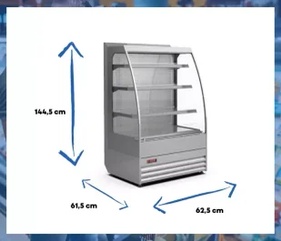 Regał chłodniczy VERMELLO MINI 625 CEBEA - Szafy i witryny chłodnicze - miniaturka - grafika 5